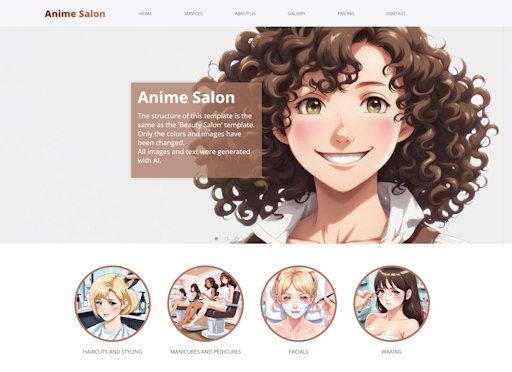 Anime Salon Template
