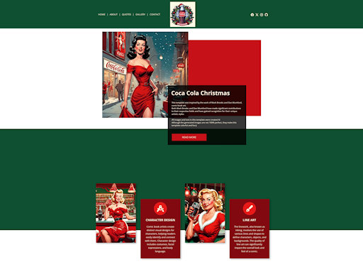 Fifties Christmas Template